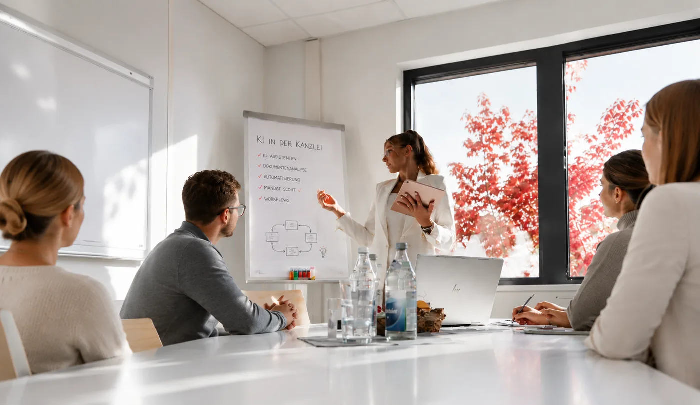 Schulung „KI in der Kanzlei“ mit dem Team von Softfolio