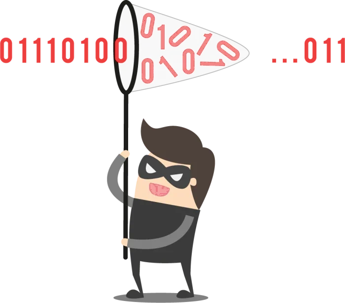 Cyberangriff – Hacker fängt Daten ab