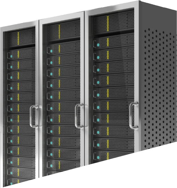 Server-Racks im Rechenzentrum