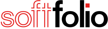 Das Softfolio Logo ohne Schriftzug in Rot und Schwarz